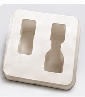 Paper pulp tray packaging
